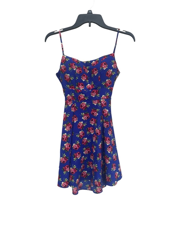 B Darlin Dresses & Skirts - Darlin Royal Blue Floral Skater Dress - Size Junior's 1/2